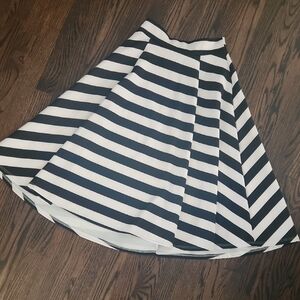 Silhouette Black and White A-Line Skirt